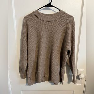 Aerie waffle plush knit sweater